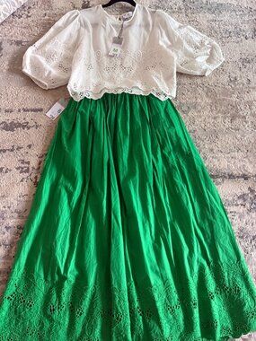 NWT! Primark Embroidered Skirt Set